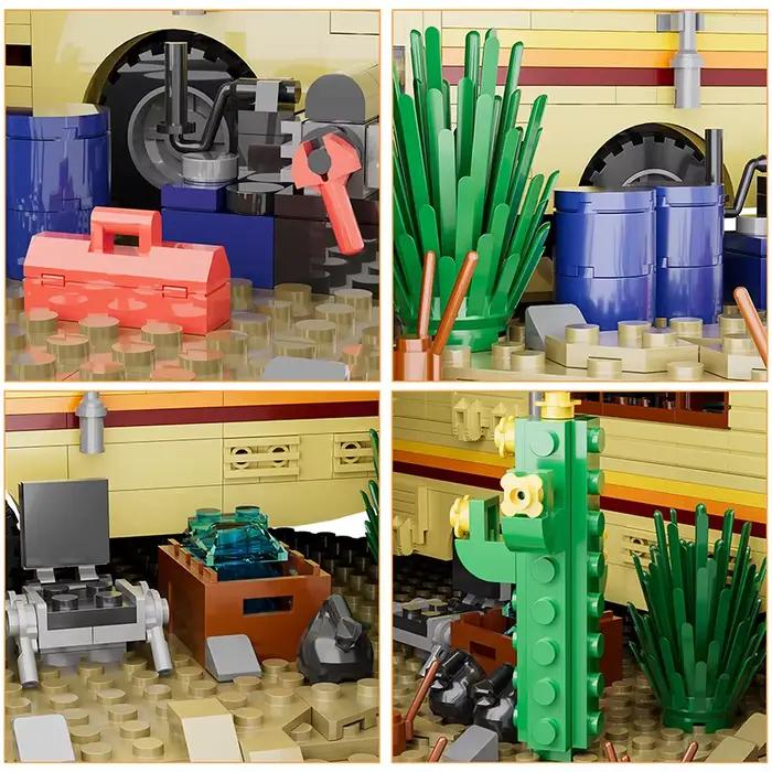 Blocs de construction de modèle de voiture de Bus de camping-car d'aventure de Breaking Bad RV technique adaptés au