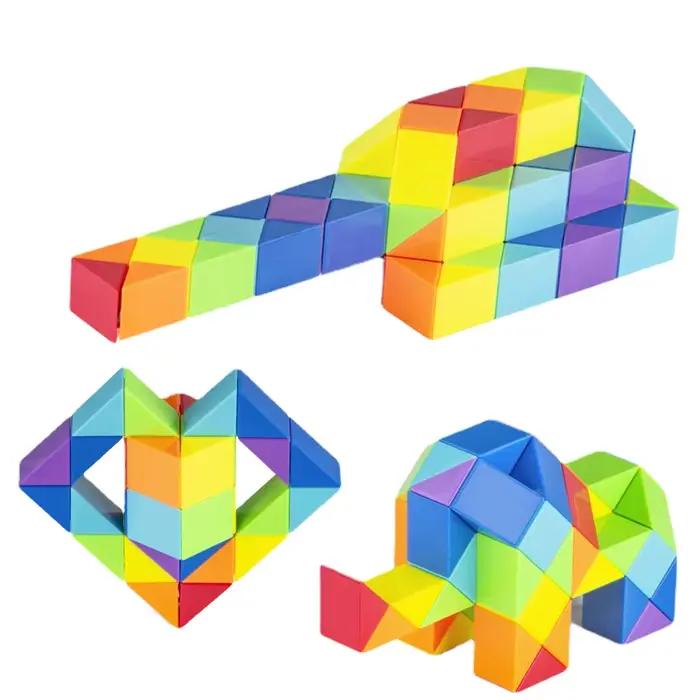 Cube magique coloré, règle magique serpent