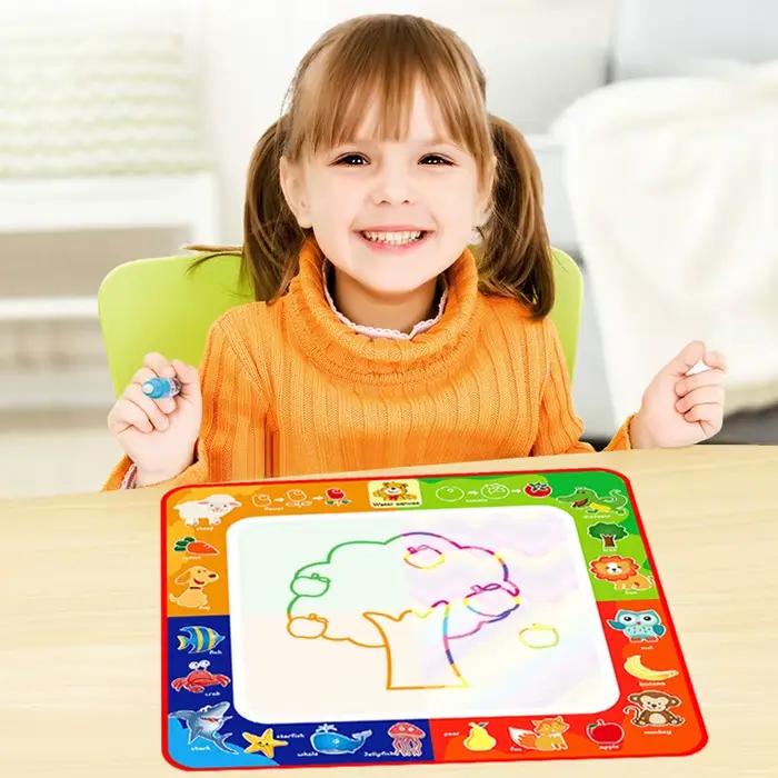 Tapis de dessin à l'eau magique Coolplay, tapis de coloriage avec stylos magiques, jouets Montessori, tableau de peinture, jouets éducatifs pour enfants
