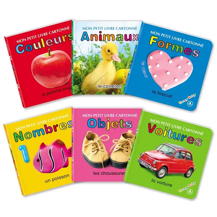 Six cartes cognitives françaises, attirant l'attention des enfants, interaction parent-enfant, cadeaux de rentrée scolaire