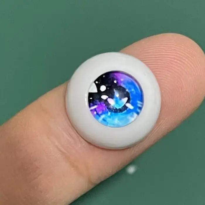 2 paires de globe oculaire de dessin animé 12mm/14mm, jouet de bricolage, œil en peluche, accessoire