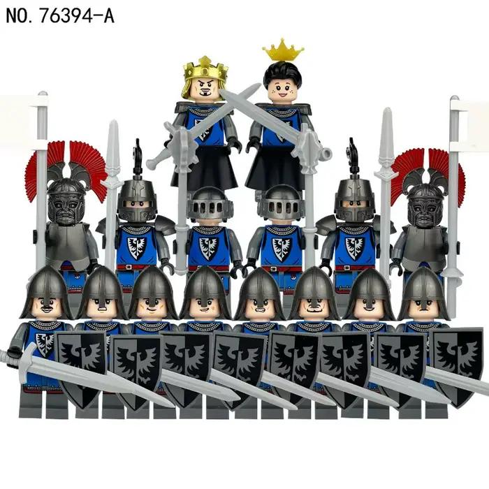 76394A Soldat médiéval Blocs de construction militaires Ensemble de construction Sec Briques Jouet éducatif DIY Cadeau pour enfants et adultes