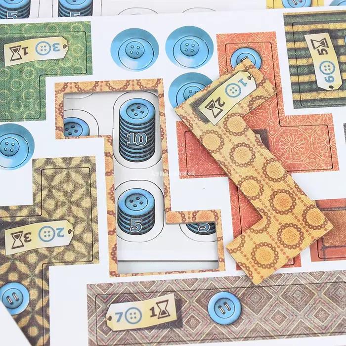 Jeu de société Patchwork stratégie courtepointe 2 joueurs cartes papier qualité supérieure pour fêtes et réunions familiales
