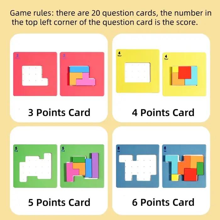 Puzzle 3D interactif pour deux personnes jeu de bureau éducatif pour enfants et adultes occasions spéciales cadeau multicolore papier certifié CE