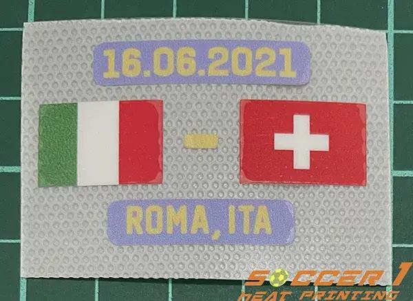 2020 EURO ITALY tous les jeux assortis détails patch final match jour détail