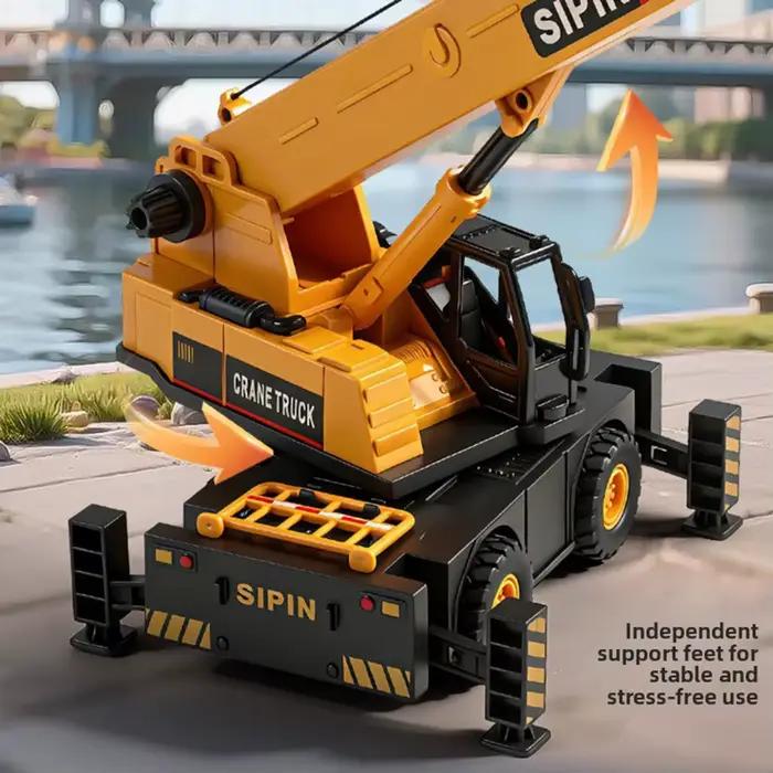 Modèle de véhicule jouet pour enfants : Grue de construction
