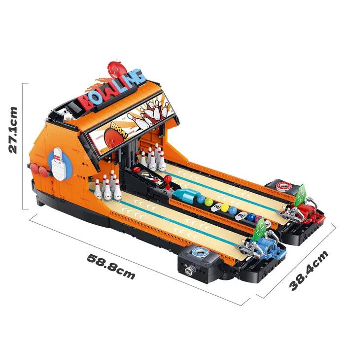 Jeu de Construction Créatif Machine de Bowling Électrique DIY