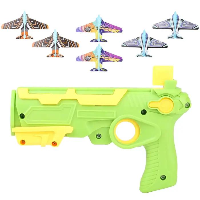 Catapulte à bulles lanceur d'avion avec 6 petits avions, jouets d'avion amusants pour enfants, catap