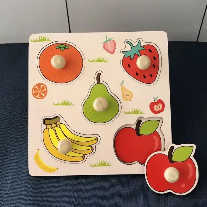 Jouets en bois Montessori pour bébés de 1, 2 ou 3 ans, cadeau pour garçon et fille, jeux de développ