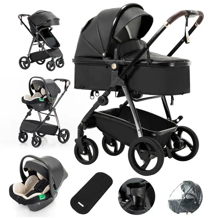 3 en 1 landau poussette Portable luxueux voyage