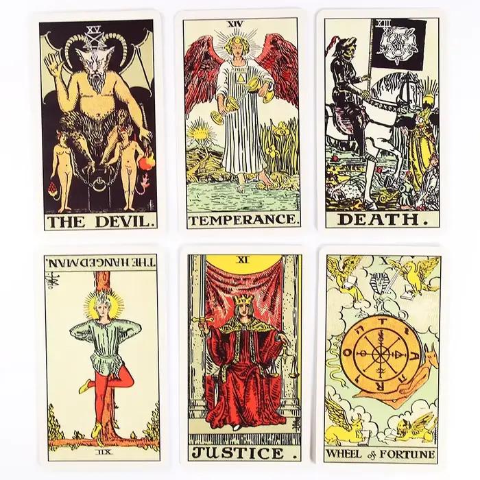 Tarot chaud Original 1909 cartes de jeu anglais classique 1909 Tarot 78 cartes populaire jeu de cart