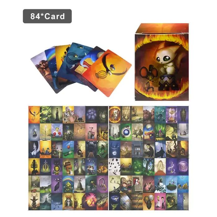84 mini cartes à jouer pour raconter des histoires, jeu de société éducatif de haute qualité pour en