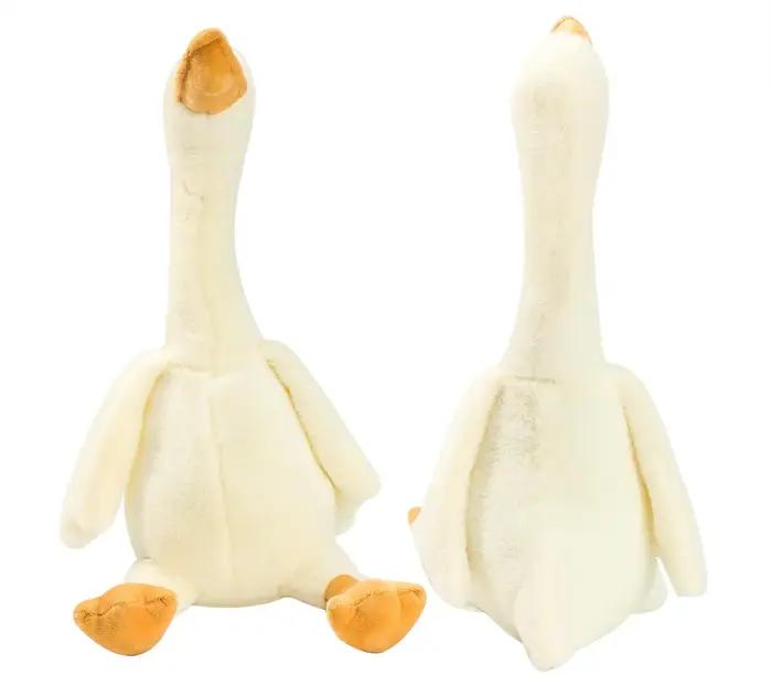 50-190 cm mignon grande oie blanche jouets en peluche Kawaii énorme canard sommeil oreiller coussin