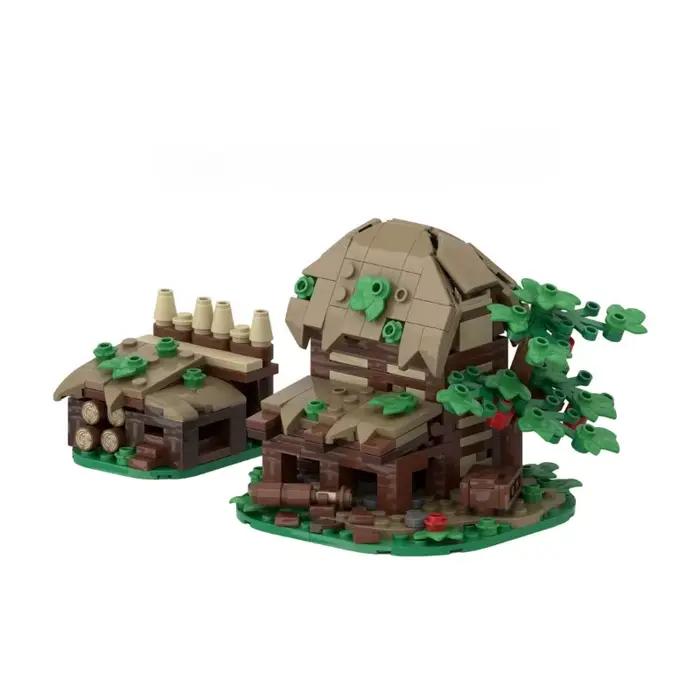 Blocs de construction MOC Château Médiéval : Pièces d'extension complémentaires pour Diorama de Bureau DIY
