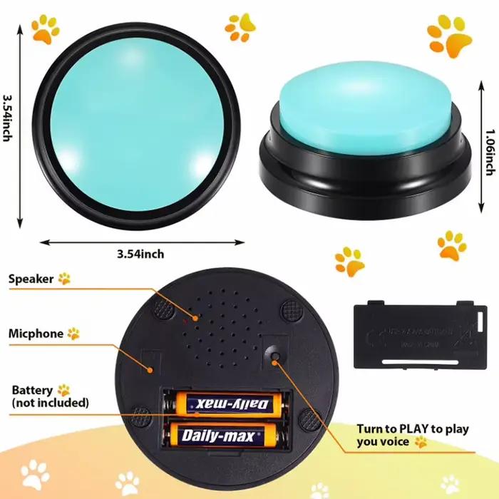 Bouton parlant enregistrable, jouet interactif pour enfant, phonographe, Buzzer de réponse, enregistrement Portable, bouton sonore, fabricants de bruit de fête