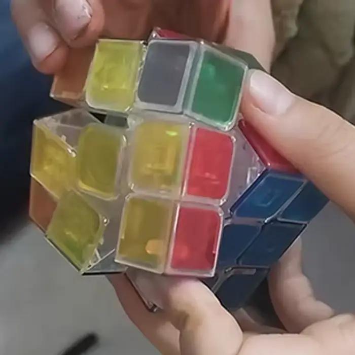 Cube de puzzle transparent 3x3x3 en plastique pour adolescents et jeunes adultes, jouet éducatif et cadeau idéal pour les occasions spéciales