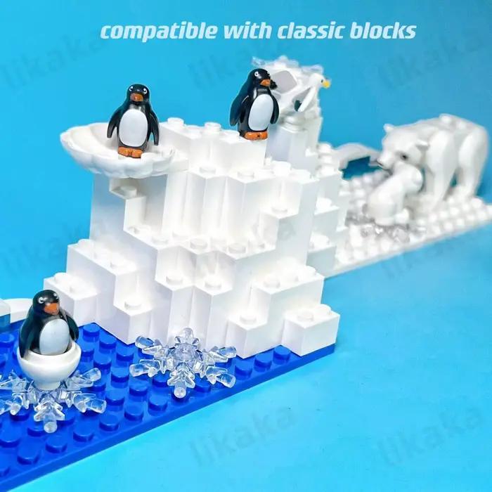 Blocs de construction d'animaux de ferme urbaine