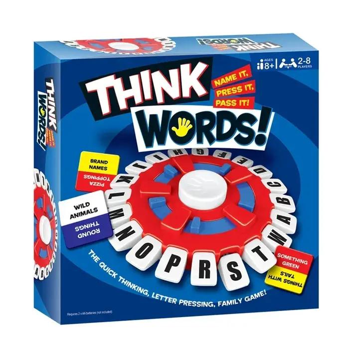 Jeu de société Think Word anglais-espagnol : Amusant et rapide pour toute la famille – Jeu de réflexion
