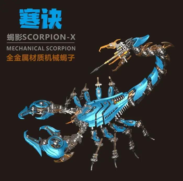 Spotmechanical War Scorpion 3D Blocs de construction métalliques tridimensionnels
