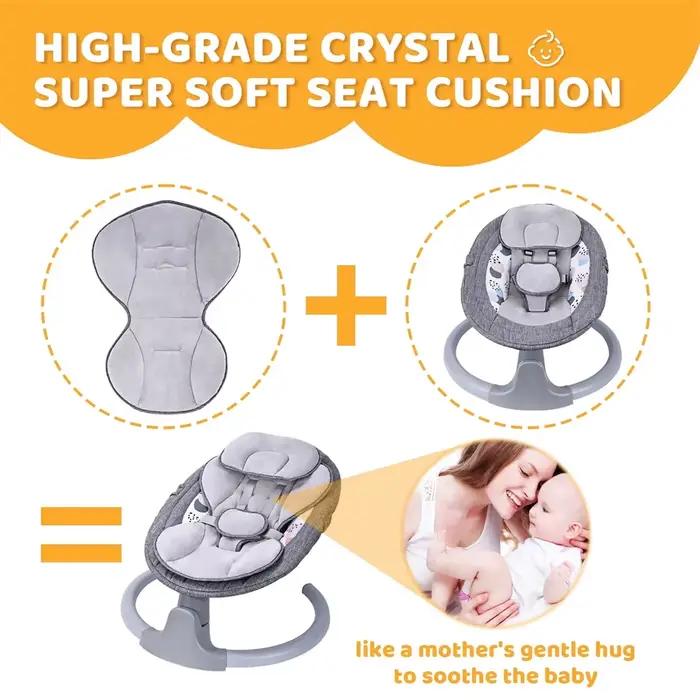 Berceau électrique pour bébé avec moustiquaire, chaise à bascule Portable pour bébé, Bluetooth, musi