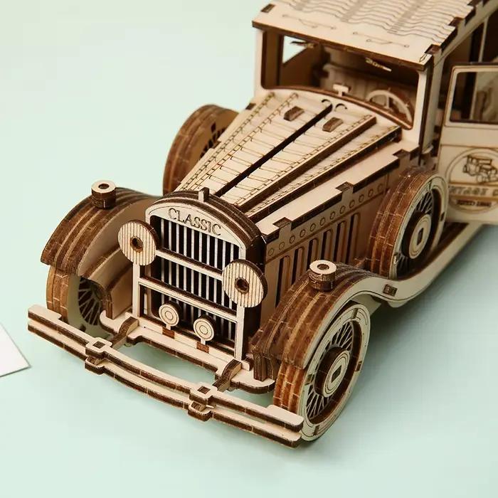 Puzzles 3D en bois artisanat à construire soi-même pour adolescents et adultes occasions spéciales voitures vintage jeux éducatifs