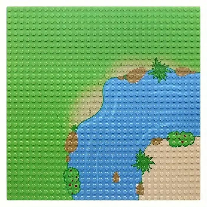 Grande plaque de base multicolore universelle compatible avec toutes les principales briques de construction