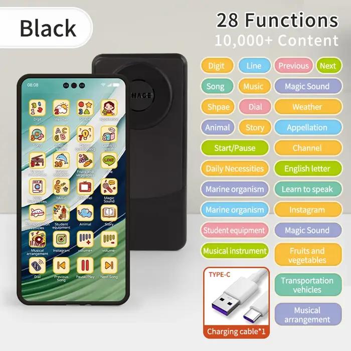 Jouet téléphone portable éducatif pour enfants mini téléphone modèle avec sonnerie pour anniversaire cadeau occasion spéciale développement créatif et social