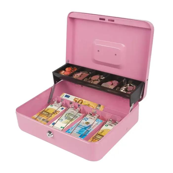 Petit caisse enregistreuse Portable en métal avec serrure à clé, boîte de caisse Portable adaptée au magasin de détail de dépanneur 1 pièce