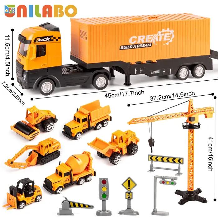 Ensemble de jouets de véhicules de Construction en alliage pour les âges de 3 à 8 ans