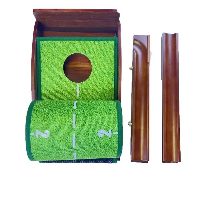 Tapis d'intérieur vert avec retour automatique de balle, idéal pour la maison, le bureau et l'extérieur