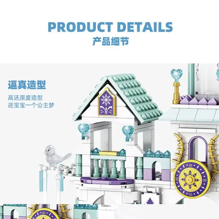Bricolage filles châteaux maison chariots blocs de construction Kits briques modèle classique enfant