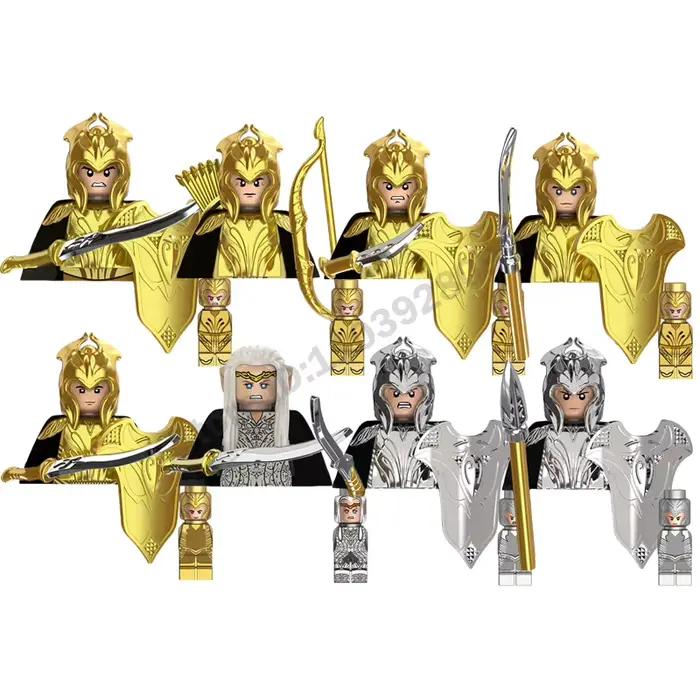 Blocs de construction Chevaliers Elfes de la Guerre Médiévale