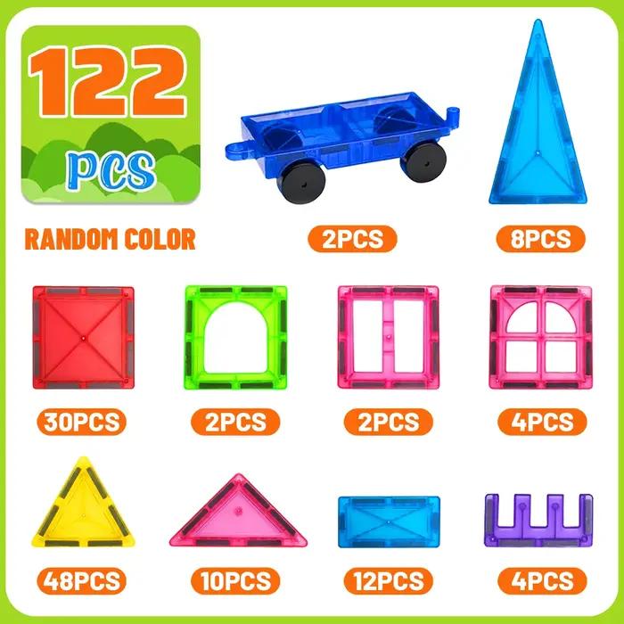 Blocs de Construction magnétiques, ensemble de Construction, jouet éducatif sensoriel Montessori pour enfants de 3 ans et plus, cadeaux pour garçons et filles
