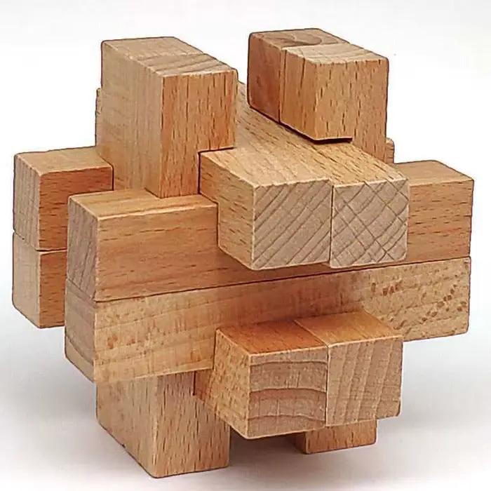 Puzzles 3D en bois formes géométriques challenge intellectuel pour adultes et adolescents cadeau éducatif occasions familiales