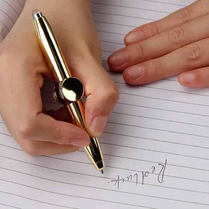 Stylos gyroscopiques lumineux à décompression multifonctionnelle, rotation des doigts, jouet Fidgets