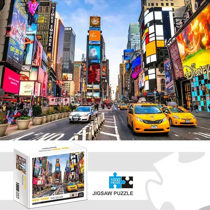 1000 pièces Puzzle New York Time Square décor à la maison adultes jeux