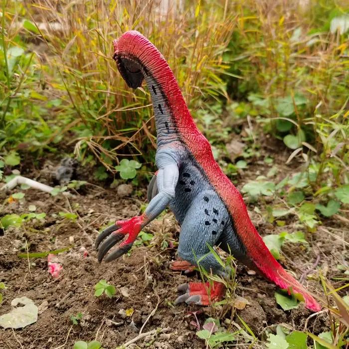 Jouet de dinosaure Therizinosaurus pour enfants, figurine réaliste de dinosaure et figurine animale de dinosaure, éducation et amusante pour cadeau d'anniversaire