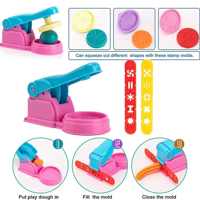 Ensemble d'accessoires pour pâte à modeler pour enfants, outils pour pâte à modeler avec divers moul