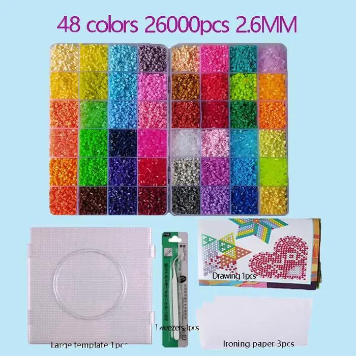 perle a repasser Ensemble de perles Hama 2.6mm, Puzzle 3D, perles en fer, jouet pour enfants, artisa