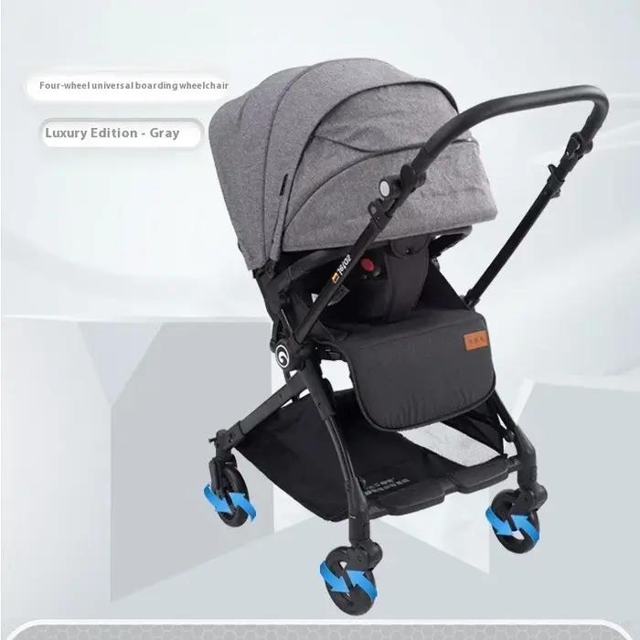 Poussette réversible légère et pliable à une main pour maternité et enfants de 0 à 12 ans occasions spéciales et déplacements quotidiens