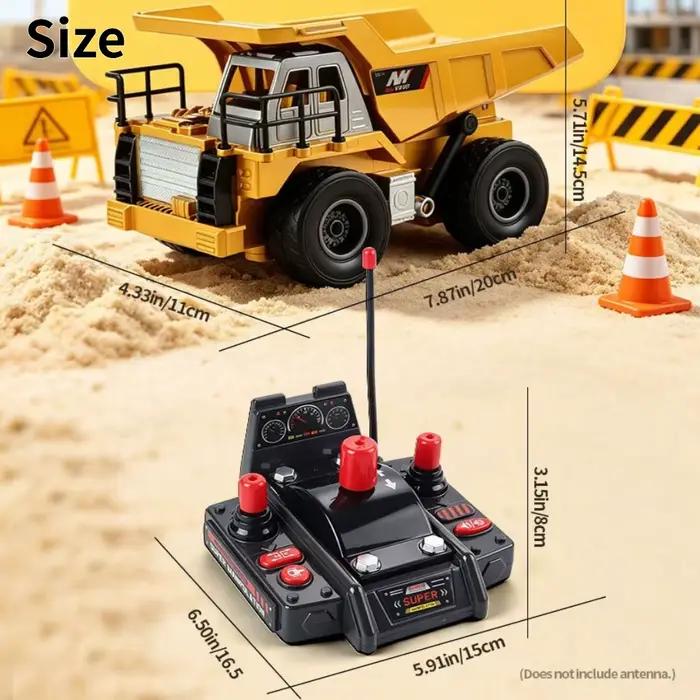 Camion benne lourd télécommandé RC levage automatique jeu intérieur extérieur enfant ingénierie occasion spéciale cadeau anniversaire noël