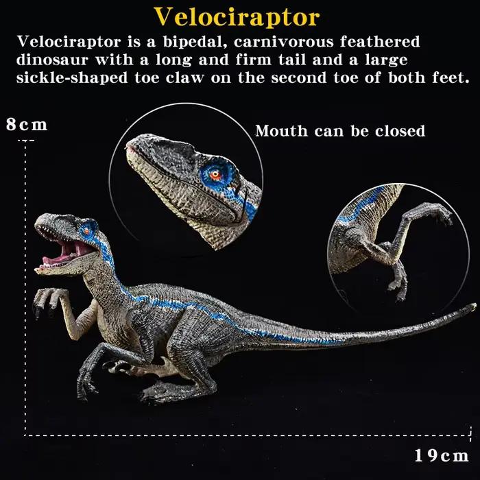 Ensemble de modèles de dinosaures Velociraptor de Simulation jurassique, figurines d'action d'animau