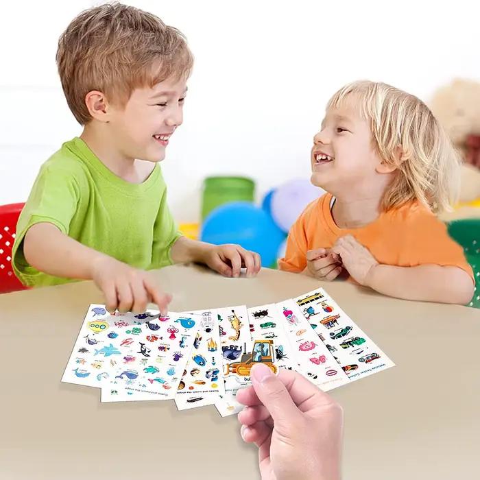 Nouveaux enfants scène réutilisable autocollants mignons bricolage Puzzle autocollant jeux livres de