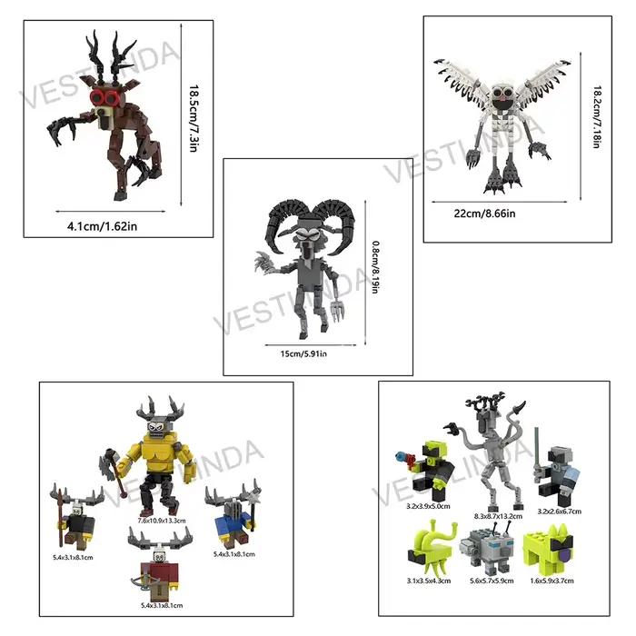 Série 99 Nuits de Forêt Horreur : Blocs de Construction Thème Forêt (Cerf, Hibou) – Jouets d'Assemblage Amusants, Puzzle Décontracté, Décoration de Bureau, Cadeau d'Halloween