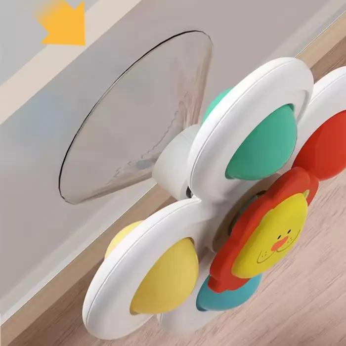 Jouet rotatif à ventouse pour bébé animal de compagnie coordination œil-main formation éducative bain voyage cadeau anniversaire noël ensemble de 3 pièces
