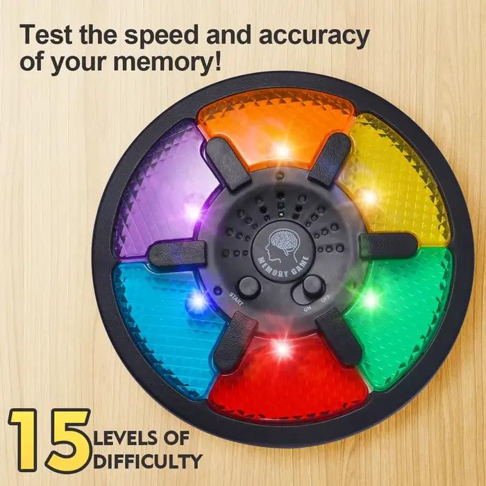 Machine de jeu de mémoire électronique avec lumière et son
