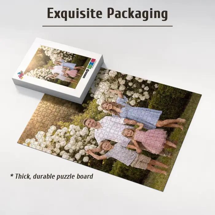 Puzzle personnalisé en bois de haute qualité avec photo personnalisable pour collection de souvenirs originaux occasions spéciales