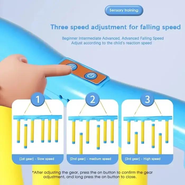 Défi chute de bâtons jeu enfants bâton attraper jouet formation capacité de réaction éducatif Parent-enfant