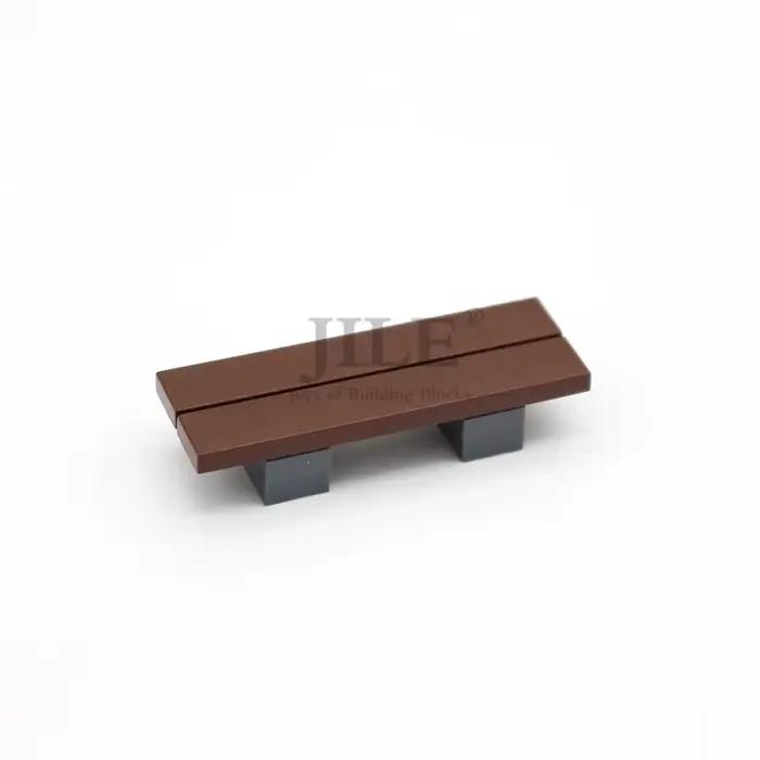 Moc – Table de jardin pour parc, bricolage, chaise de loisirs, banc, cour, blocs de construction écl