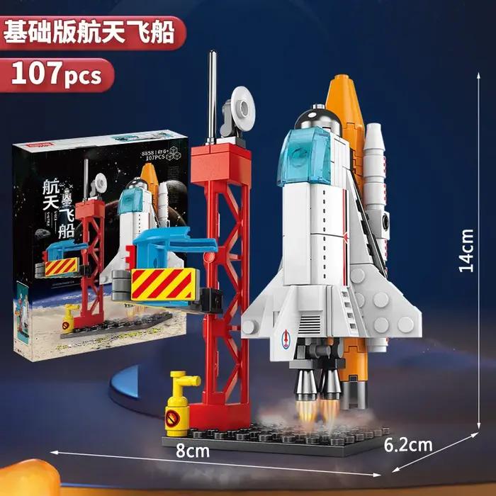 Ensemble de briques d'astronaute explorateur spatial